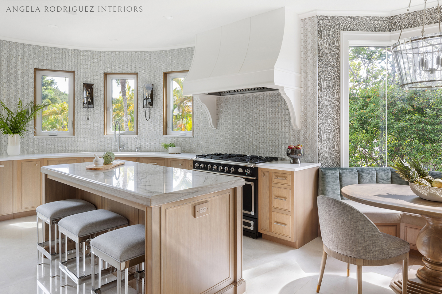 Luxurious custom kitchen by Angela Rodriguez Interiors