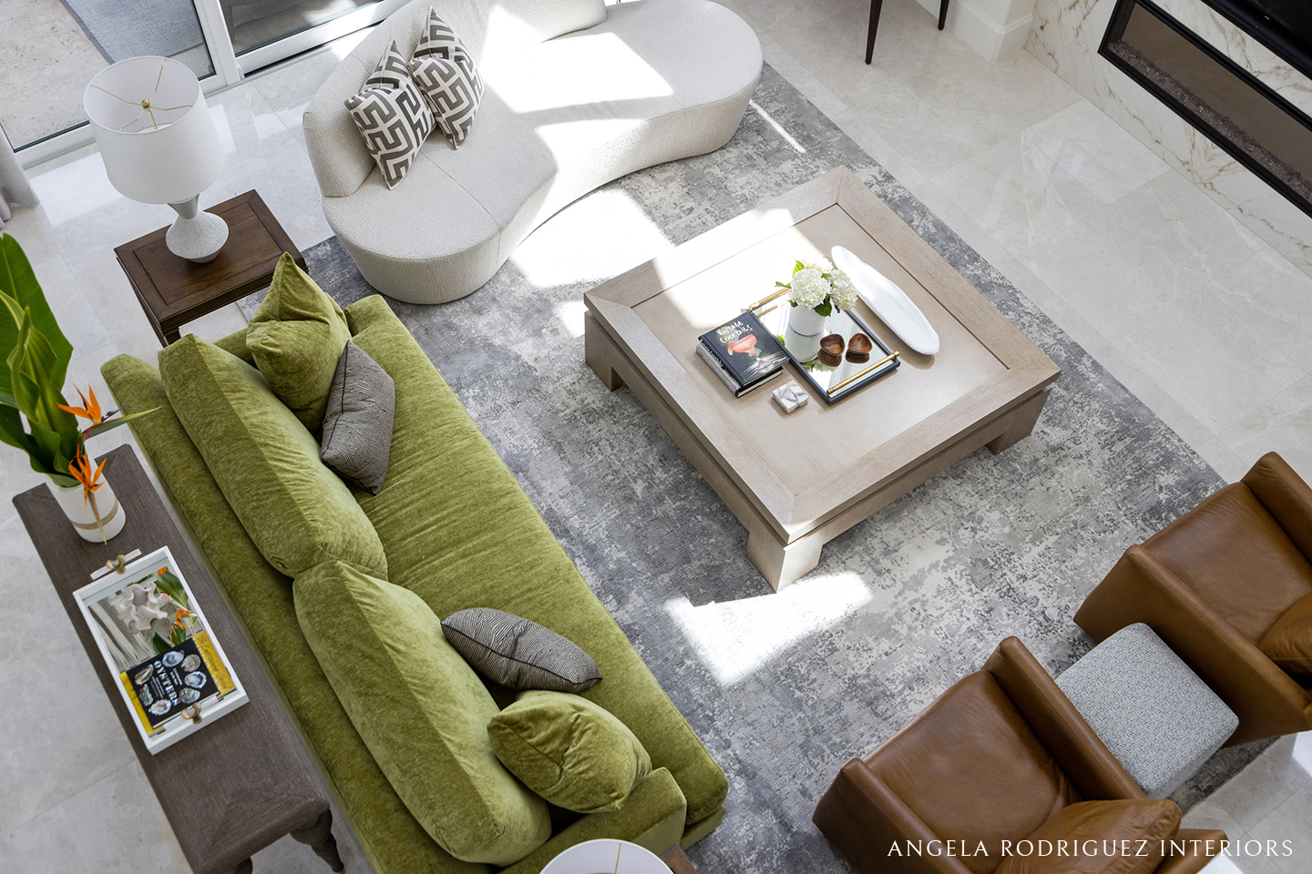 Living room as seen from above