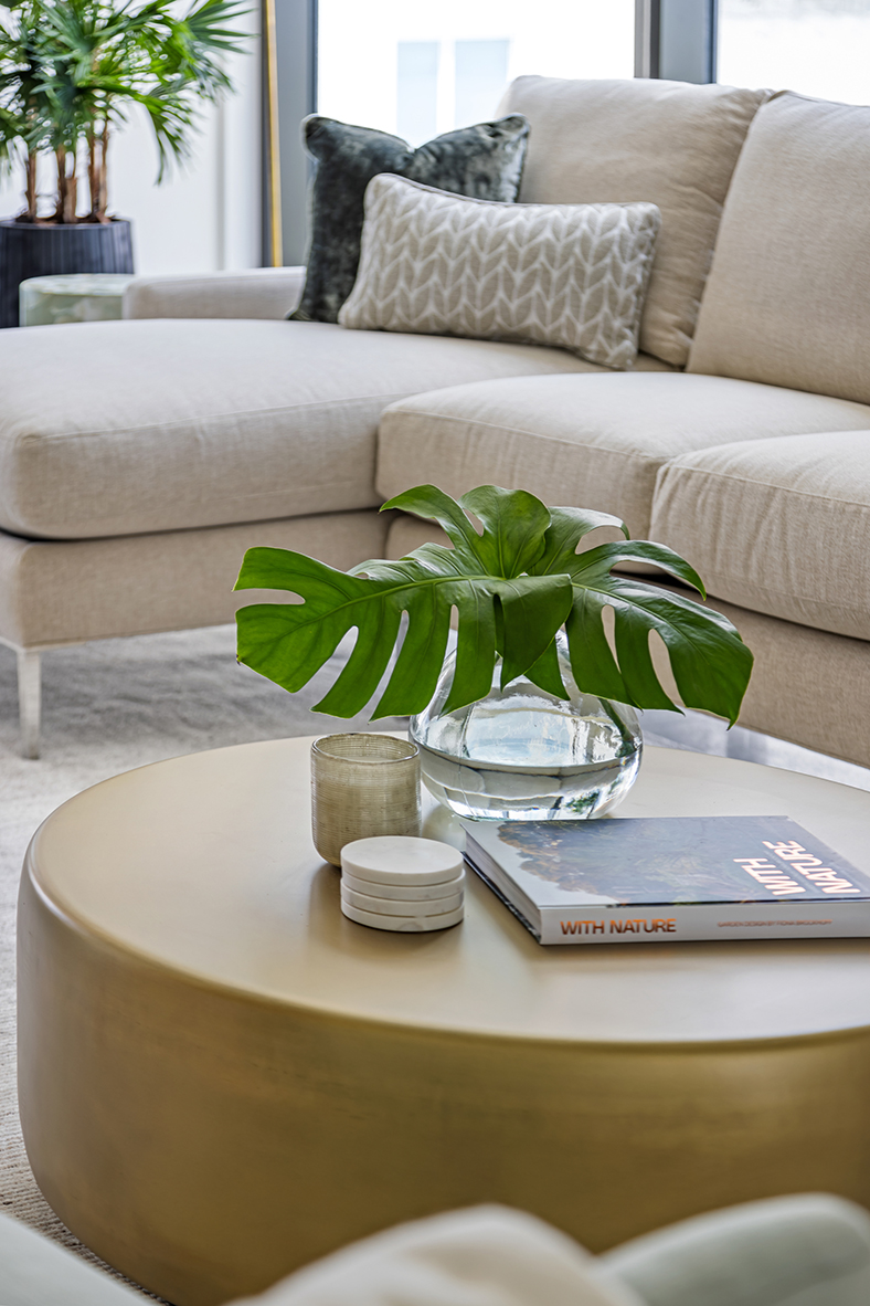 Close up detail of furniture and decor