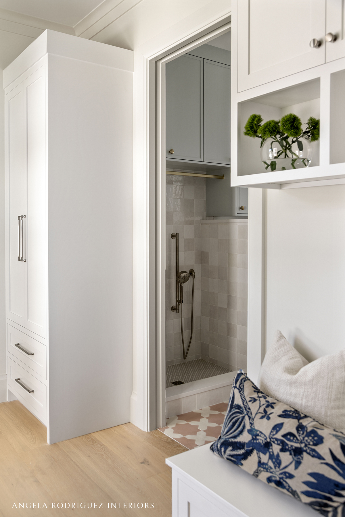 Hallway and laundry room