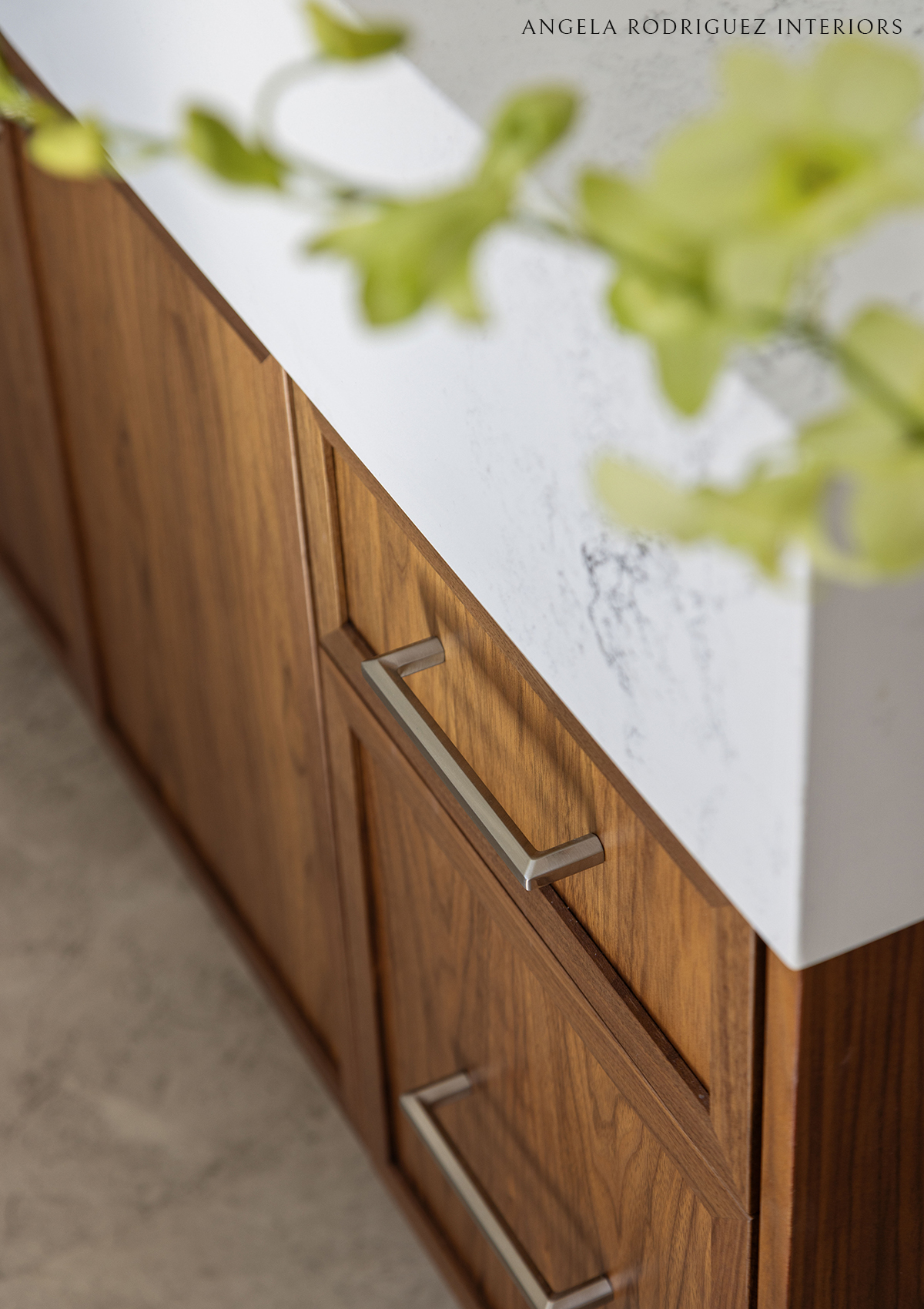 Custom cabinetry close up detail